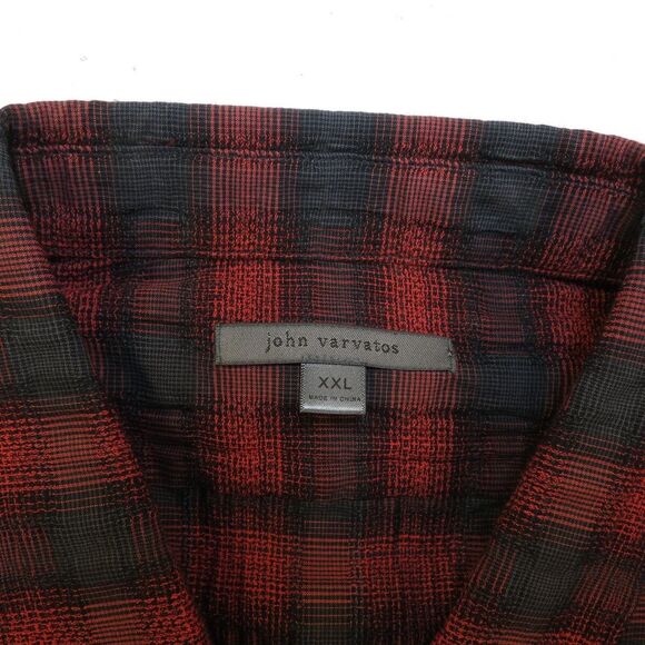 NEW NWT $268 JOHN VARVATOS BUTTON UP LONG SLEEVE SHIRT Mens XXL 2XL - Picture 5 of 5